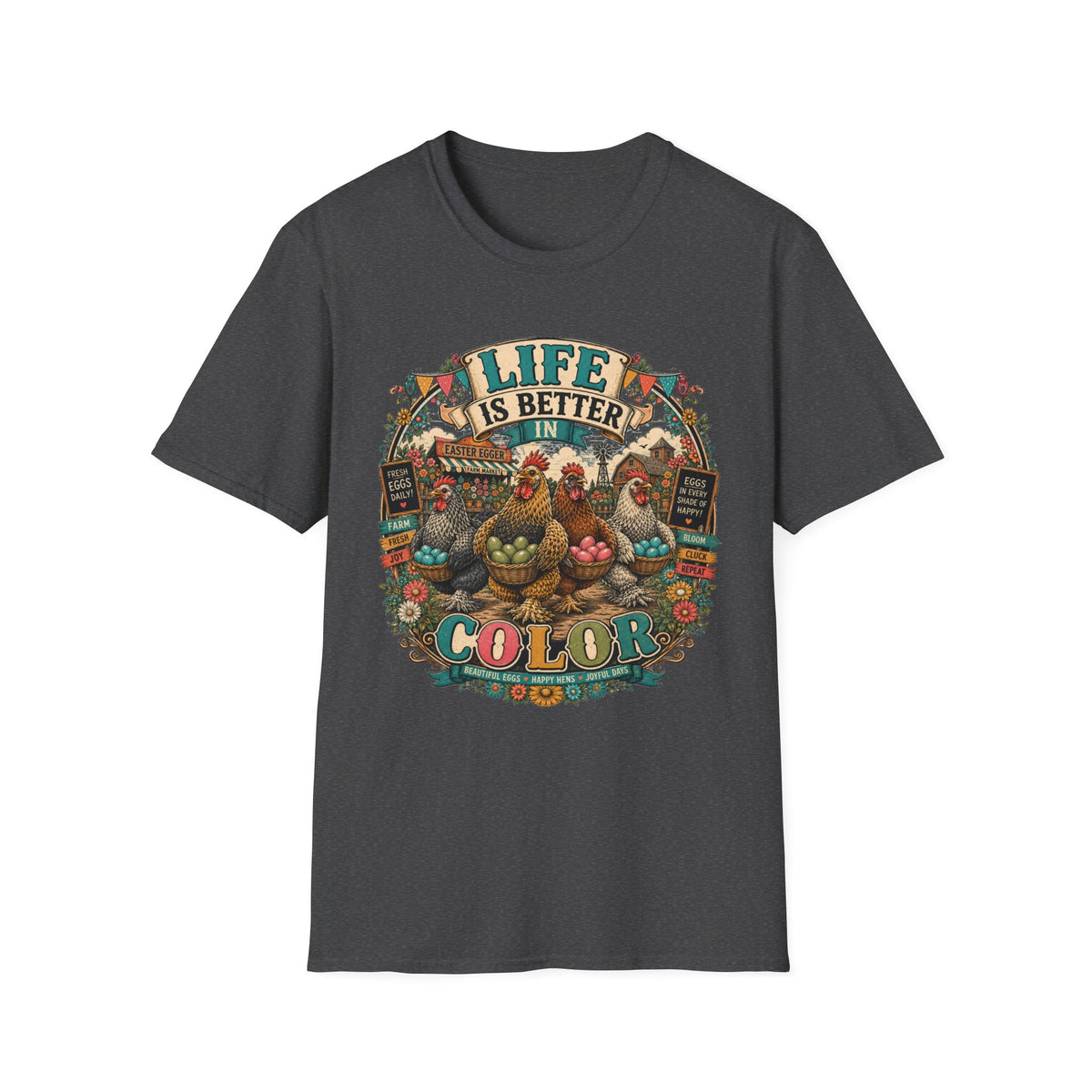 Colorful Farm Festival Easter Egger T-shirt, photo 7