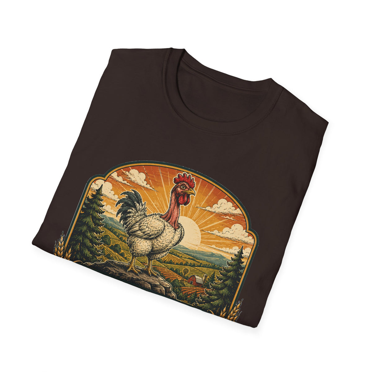 Bare Neck National Park Emblem T-Shirt — Naturally Ventilated Rooster Naked Neck Turken Tee