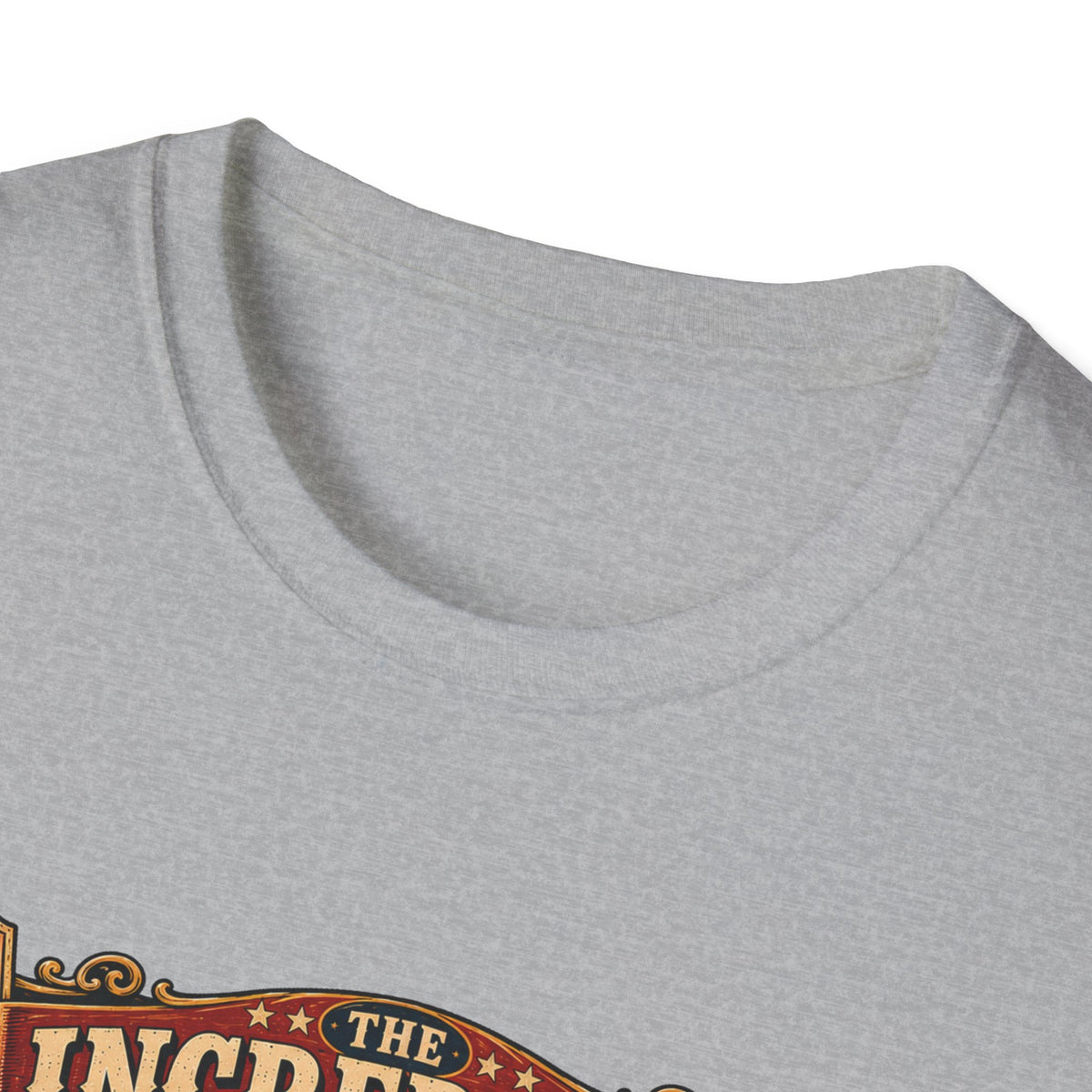 Incredible Feathered Strongman Brahma T-Shirt — Circus Poster Rooster Tee