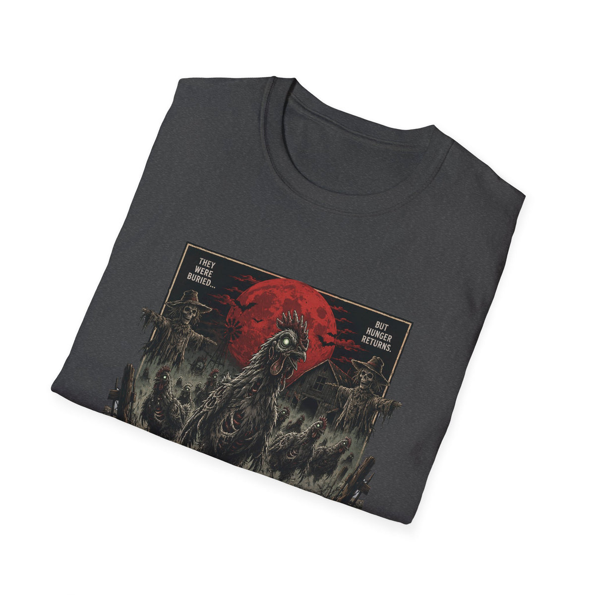 Rise of the Undead Poultry T-Shirt — Zombie Chicken Uprising Tee