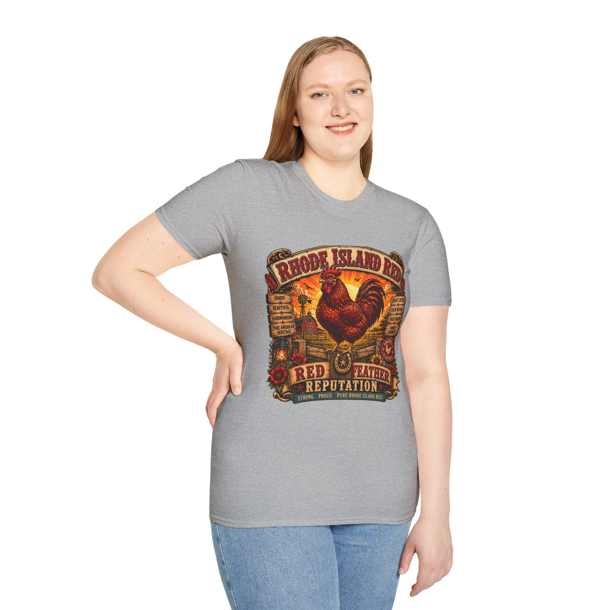 Rhode Island Red Reputation T-Shirt — Heritage Breed Graphic Tee