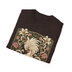 Crowned by Nature Polish Chicken T-Shirt — Vintage Botanical Hen Tee