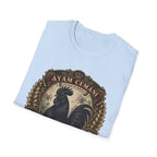 Ayam Cemani Heritage Badge T-Shirt — Rare All-Black Rooster Graphic Tee