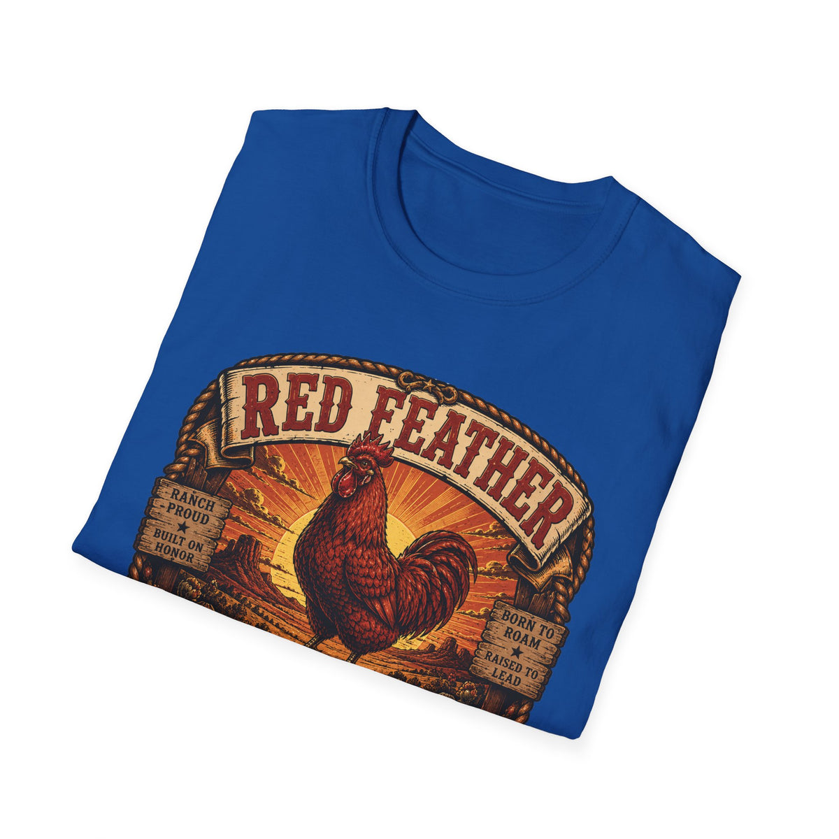 Red Feather Ranch Emblem T-Shirt — Rhode Island Red Heritage Tee
