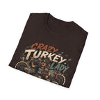 Crazy Turkey Lady Grunge Tee — Turkeys Before People