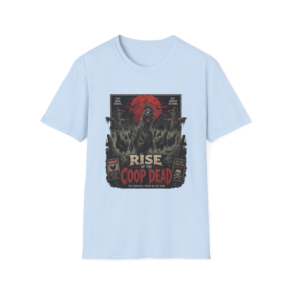 Rise of the Undead Poultry Zombie Chicken T-shirt, photo 2