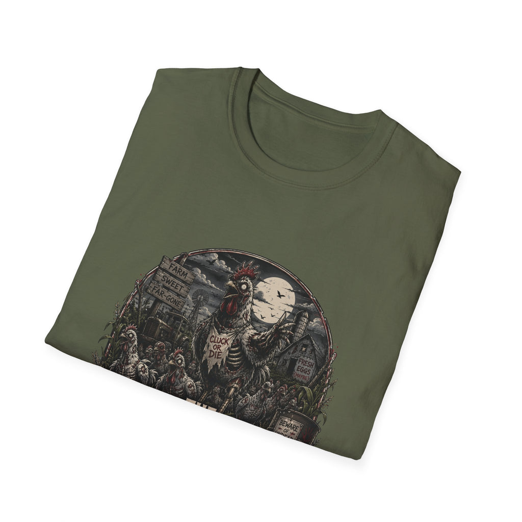 The Walking Cluck T-Shirt — Poultry Apocalypse Zombie Chicken Tee