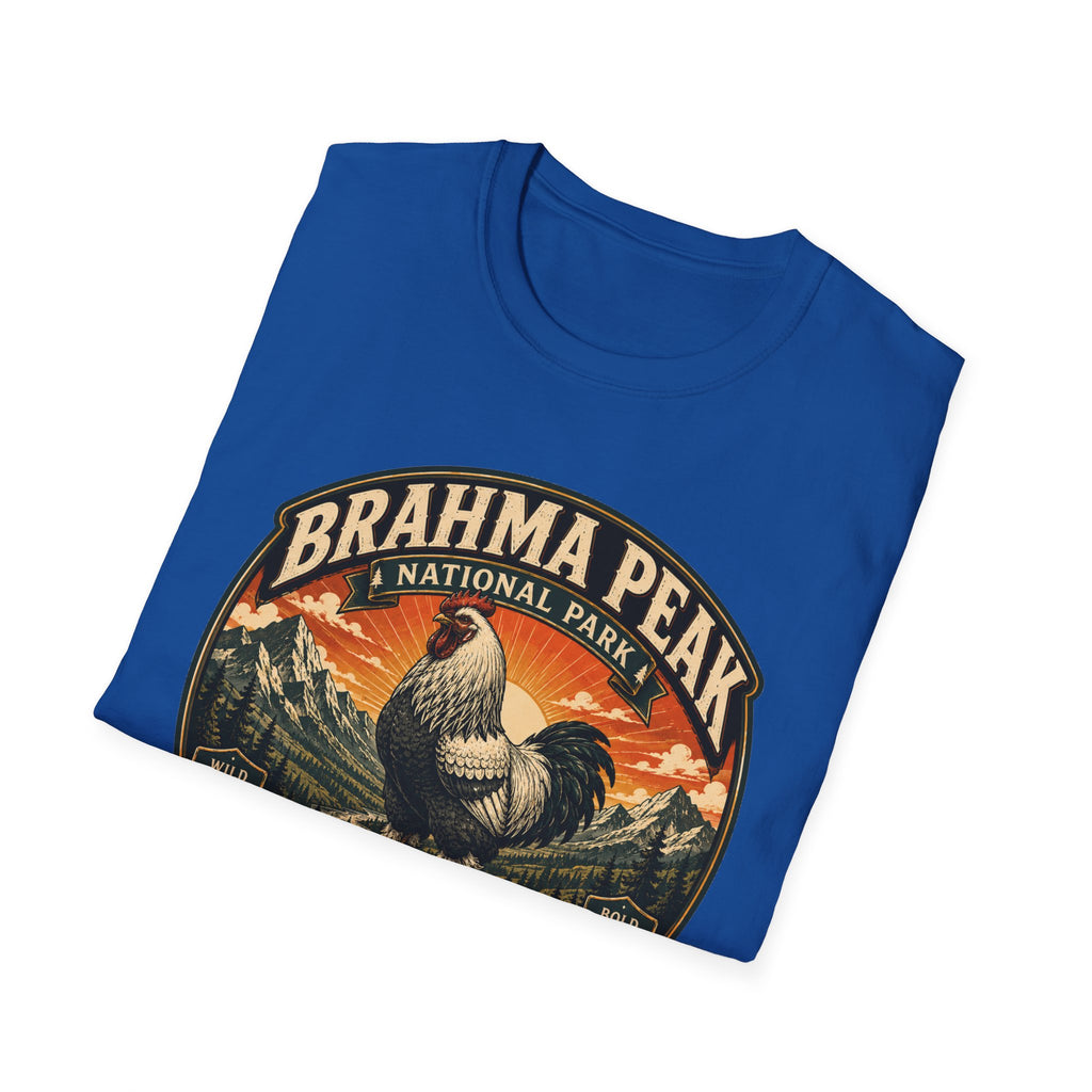 Brahma Peak National Park Brahma T-Shirt — Majestic Mountain Rooster Tee