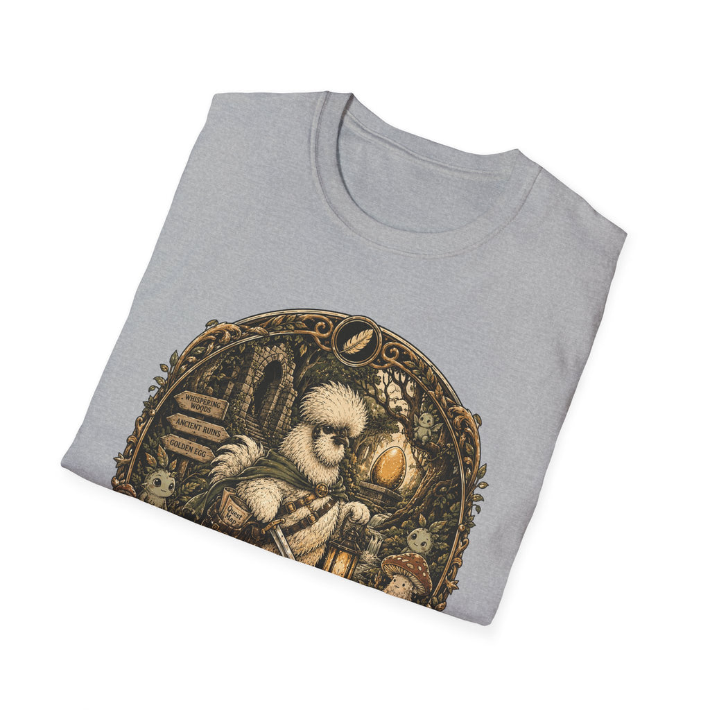 Quest for the Golden Egg Silkie T-Shirt — Enchanted Wood Adventure Tee