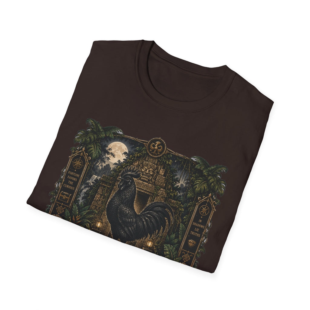 Keeper of Secrets Ayam Cemani T-Shirt — Jungle Temple Rooster Graphic Tee