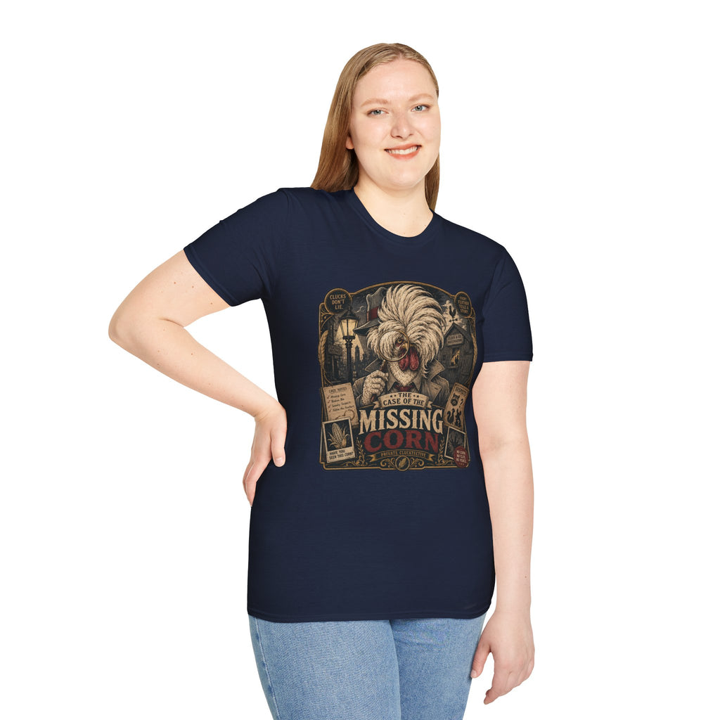 The Case of the Missing Corn Polish Chicken T-Shirt