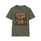 Big Feathers, Bigger Reputation Brahma T-Shirt — Bold Rooster Graphic Tee