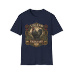 Legend of the Barnyard Dark Brahma T-Shirt — Vintage Rooster Label Tee