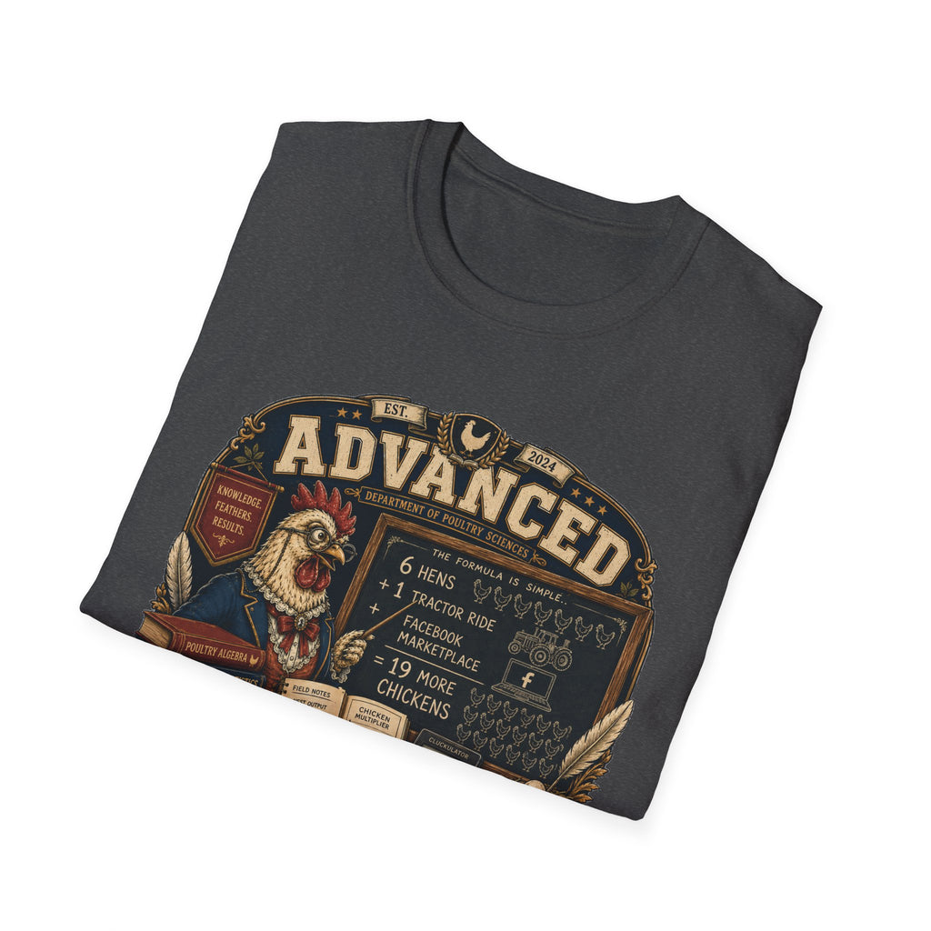 Department of Poultry Sciences T-Shirt — Chicken Math Formula Tee