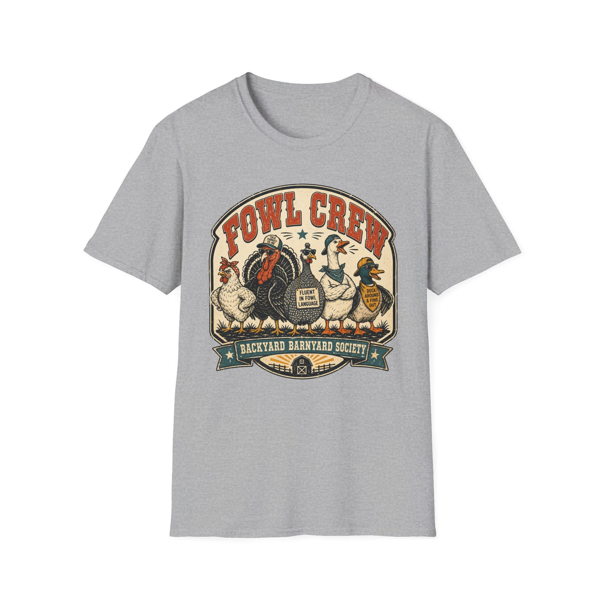 Fowl Crew Vintage Poultry T-shirt, photo 5