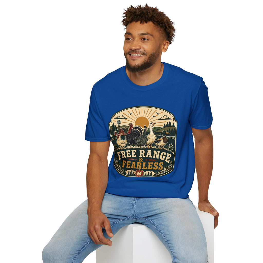 Free Range Fearless T-Shirt — Vintage Farm Family Graphic Tee