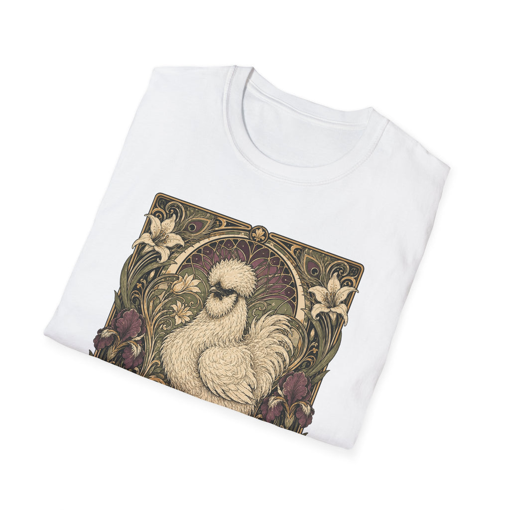 Wildflower Silkie T-Shirt — Art Nouveau Botanical Hen Tee