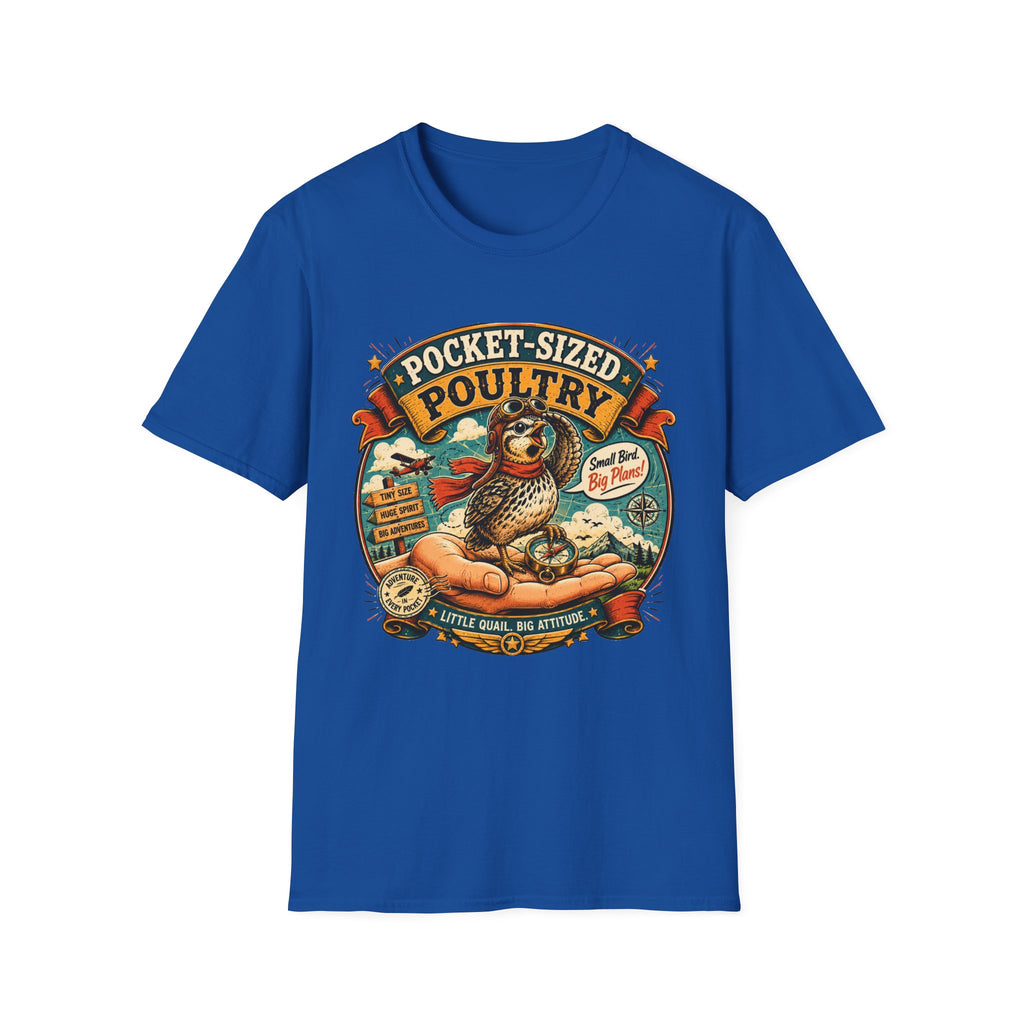 Tiny Quail Adventures T-Shirt — Quail Life Vintage Graphic Comic Tee