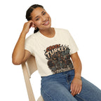 Crazy Turkey Lady Grunge Tee — Turkeys Before People