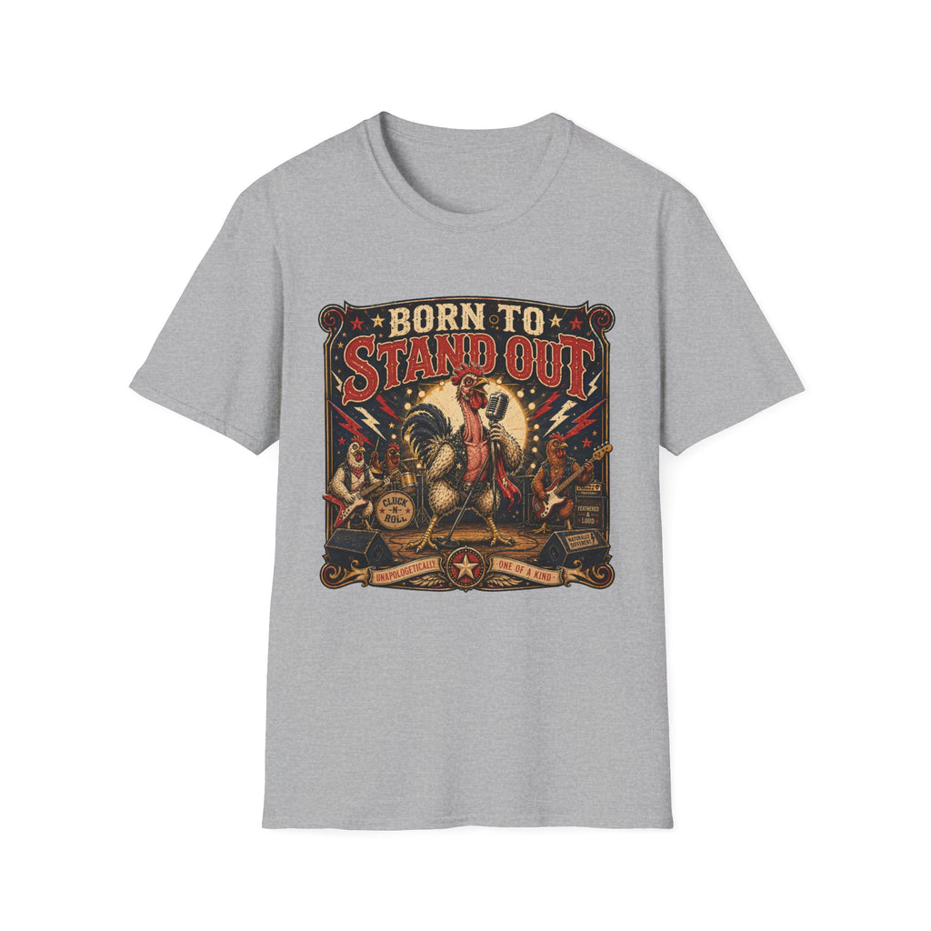 Born to Stand Out Rock Band Naked Neck T-shirt, photo 5