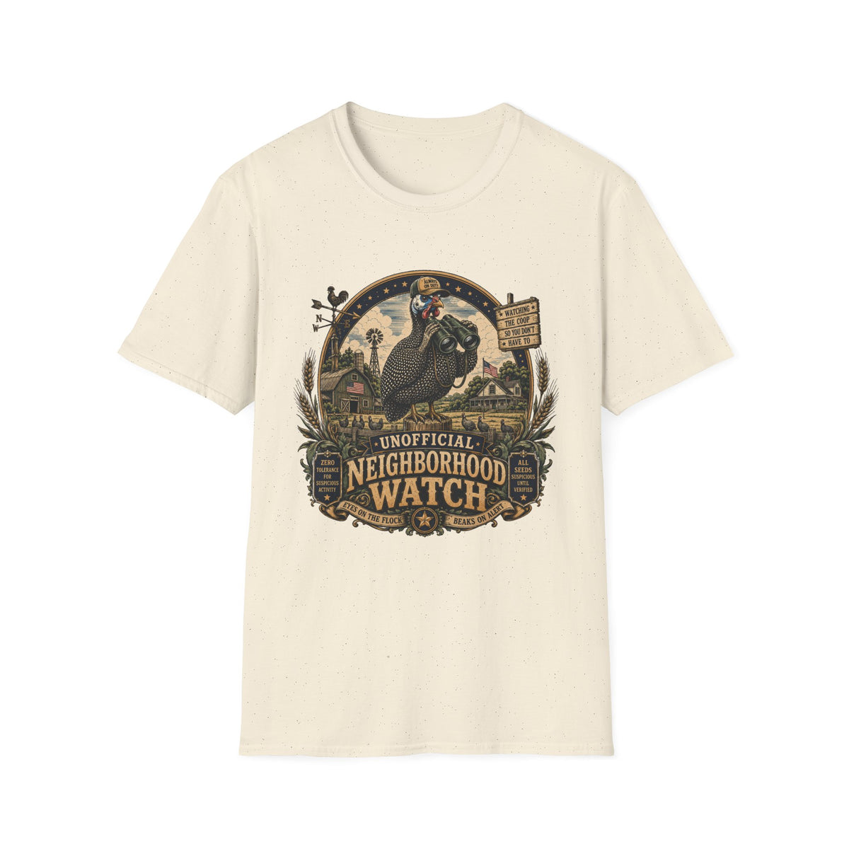 Guinea Fowl Neighborhood Watch T-shirt, photo 5