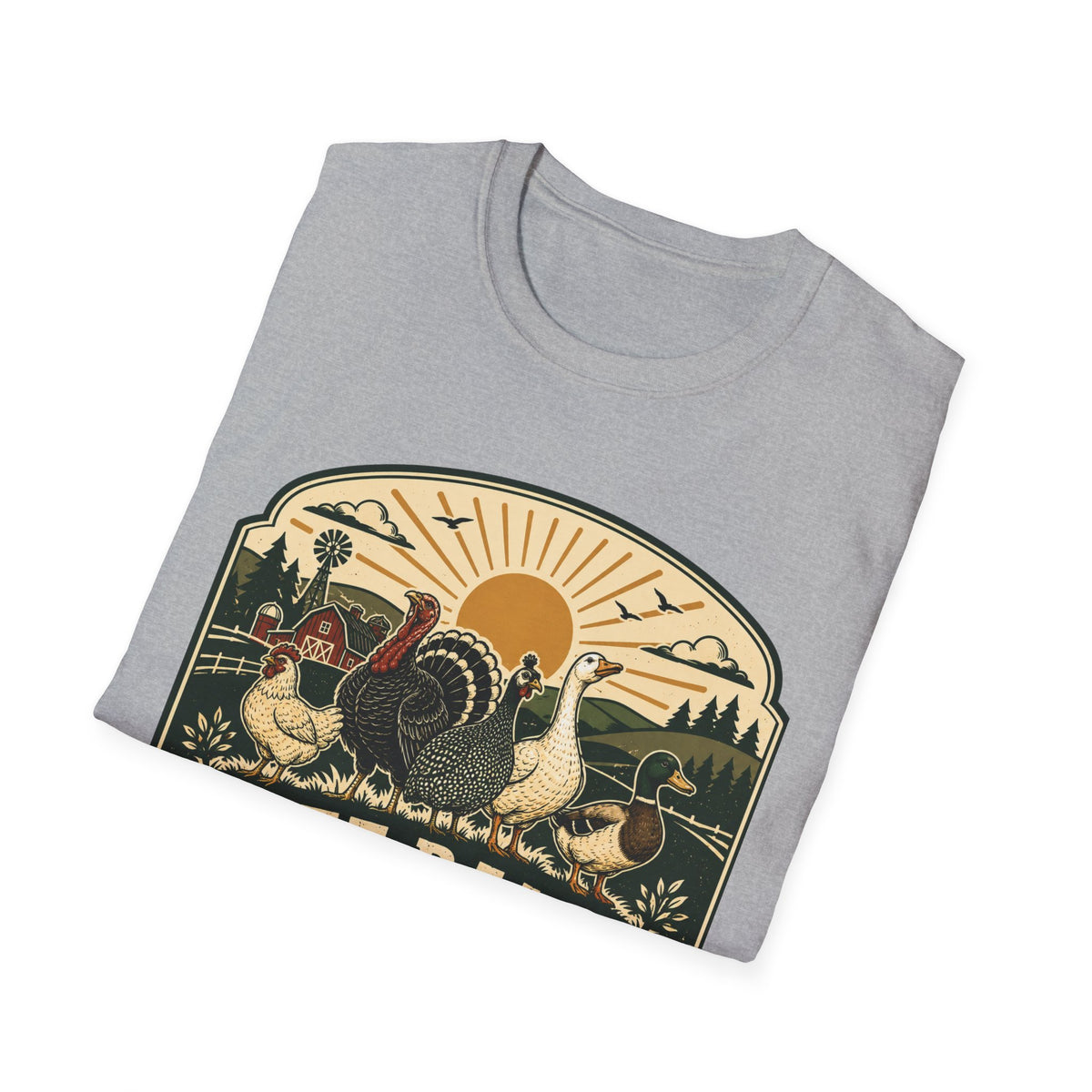 Free Range Fearless T-Shirt — Vintage Farm Family Graphic Tee