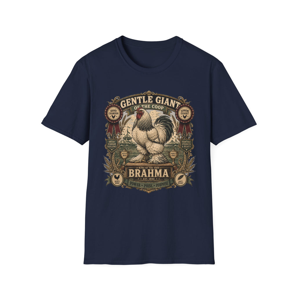 Gentle Giant Heritage Brahma T-Shirt — Prize Rooster Badge Tee