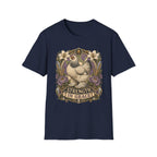 Strength in Grace Brahma Hen T-Shirt — Botanical Rooster Art Tee