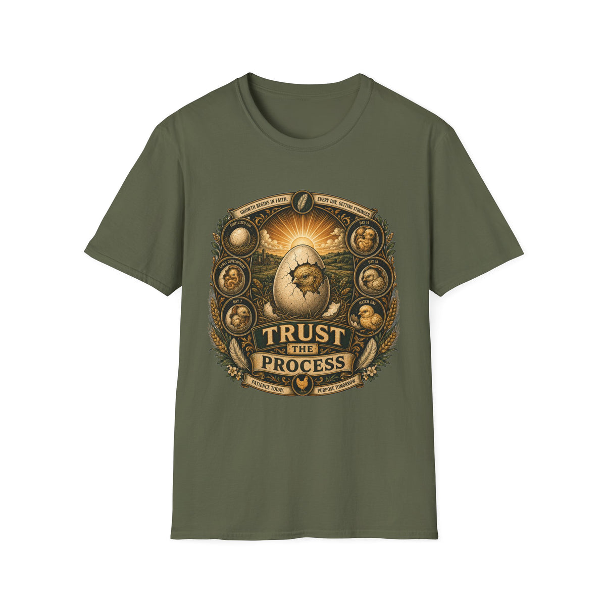 Trust the Process Hatching Emblem T-shirt, photo 4