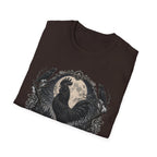 The Midnight Monarch Ayam Cemani T-Shirt — Moonlit Rooster Graphic Tee