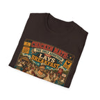 The Only Addiction That Lays Breakfast  —  Not All Heroes Wear Capes T-Shirt Tee