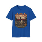 Zombie Chicken Crossing at Night T-Shirt — Spooky Halloween Poultry Tee