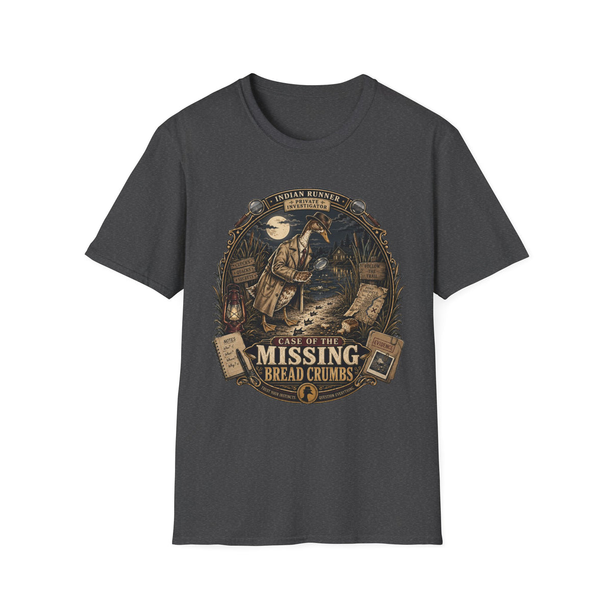 The Case of the Missing Breadcrumbs Indian Runner T-shirt, photo 7