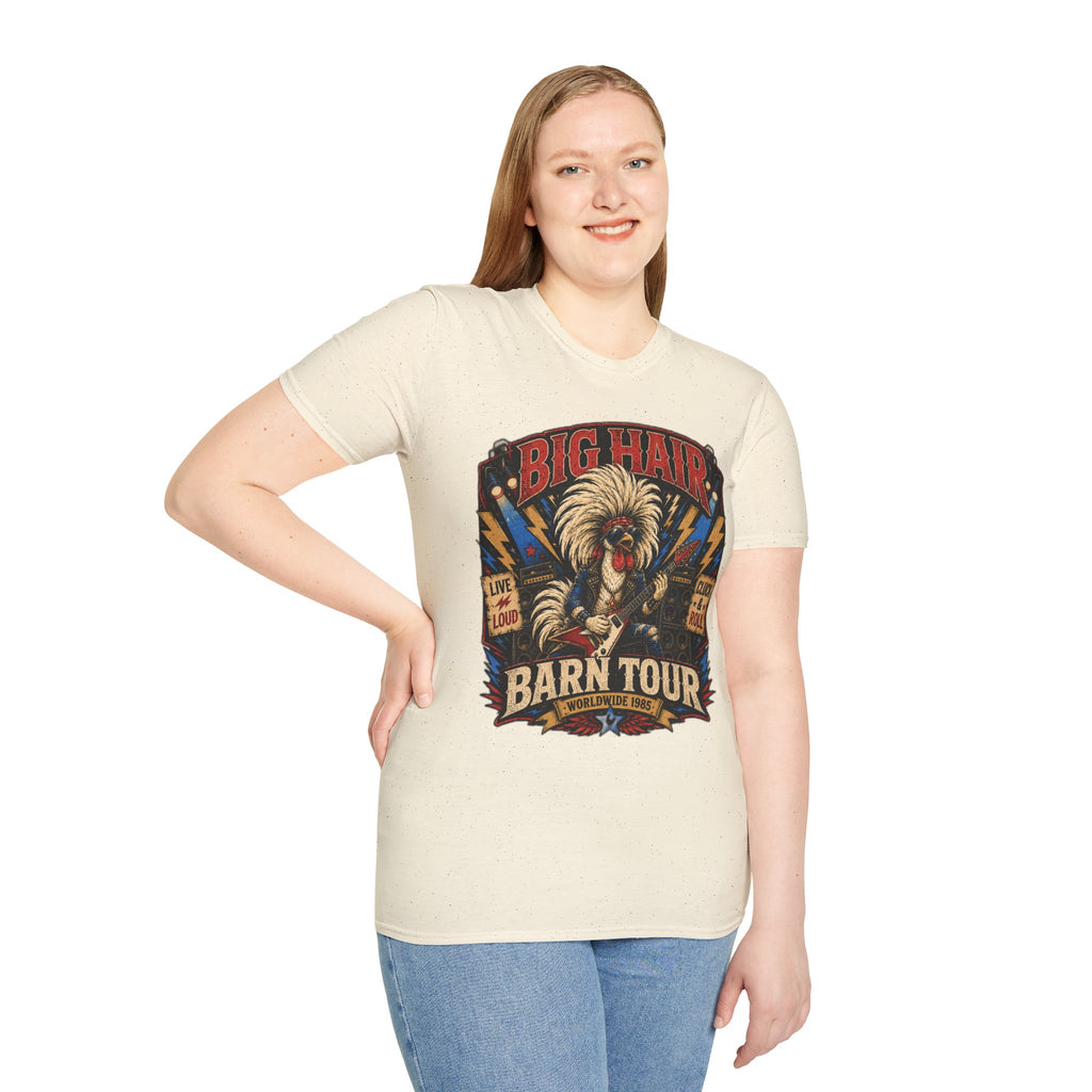 Big Hair Rock Star Concert Polish Chicken T-Shirt
