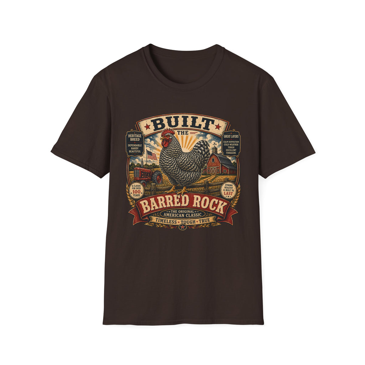 Barred Rock Rooster T-shirt, photo 6