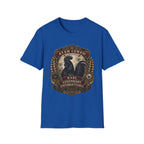 Ayam Cemani Heritage Badge T-Shirt — Rare All-Black Rooster Graphic Tee
