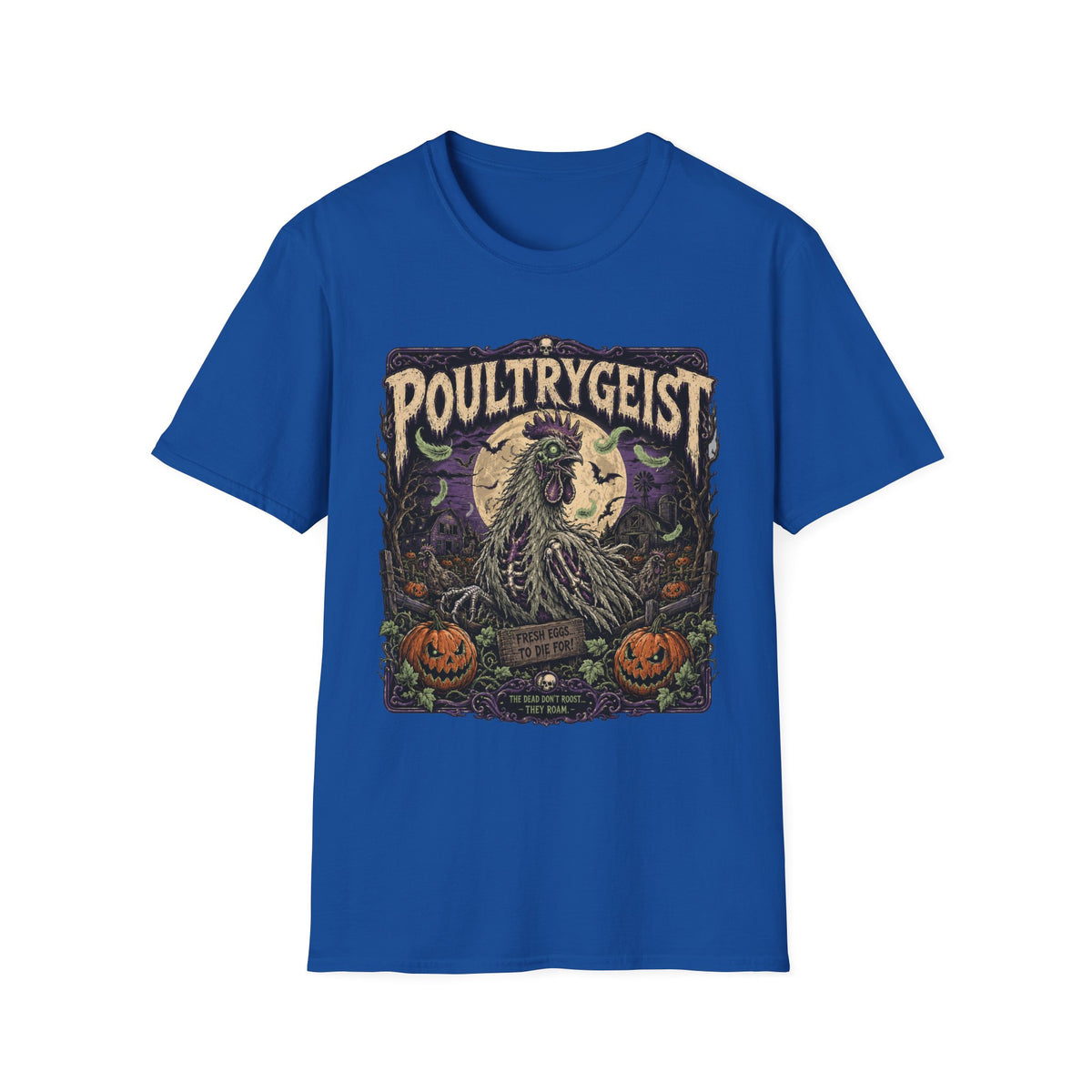 Poultrygeist T-Shirt — Haunted Harvest Night Zombie Chicken Tee