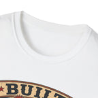 Barred Rock Rooster T-Shirt — "Built the Old Fashioned Way" Farm Vintage Tee