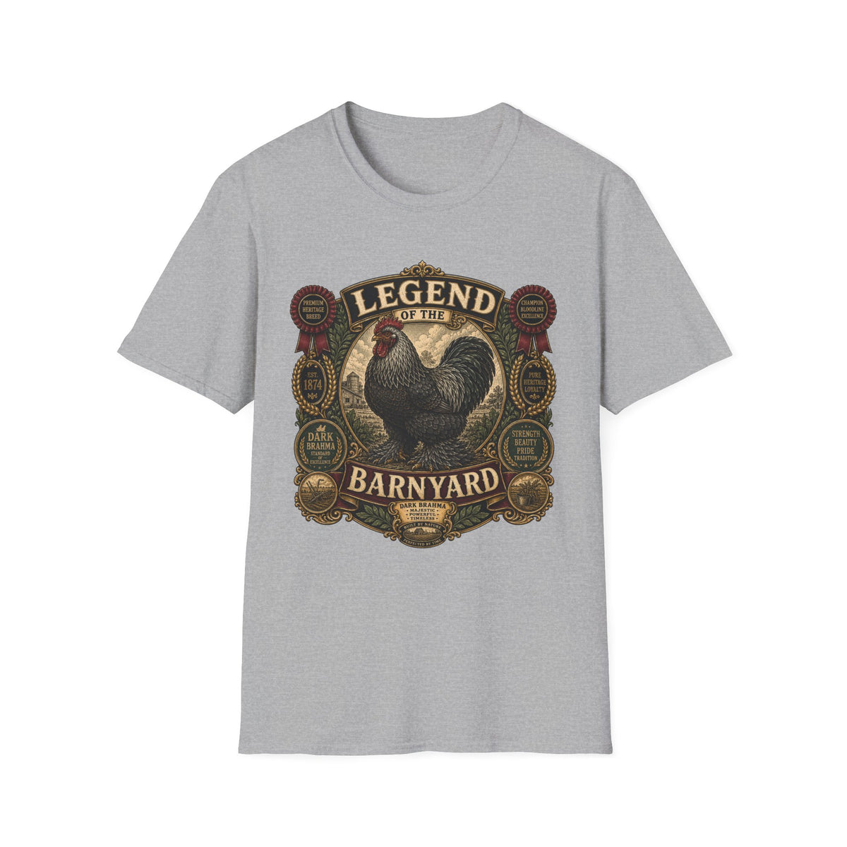 Legend of the Barnyard Dark Brahma T-shirt, photo 3