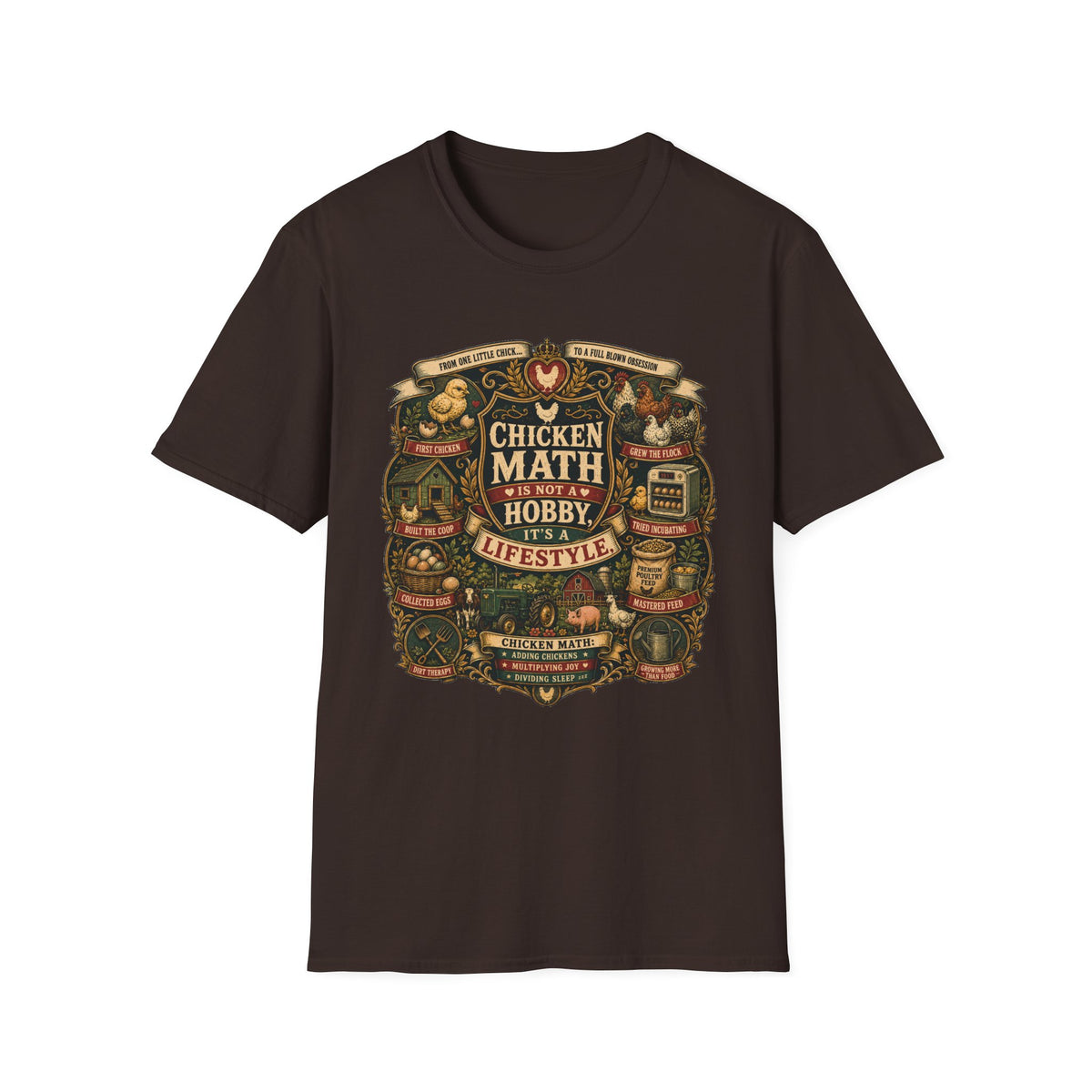 Chicken Math Is Not a Hobby It's a Lifestyle T-shirt, photo 4