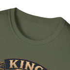 King of the Feathered Realm Brahma T-Shirt — Royal Rooster Crest Tee
