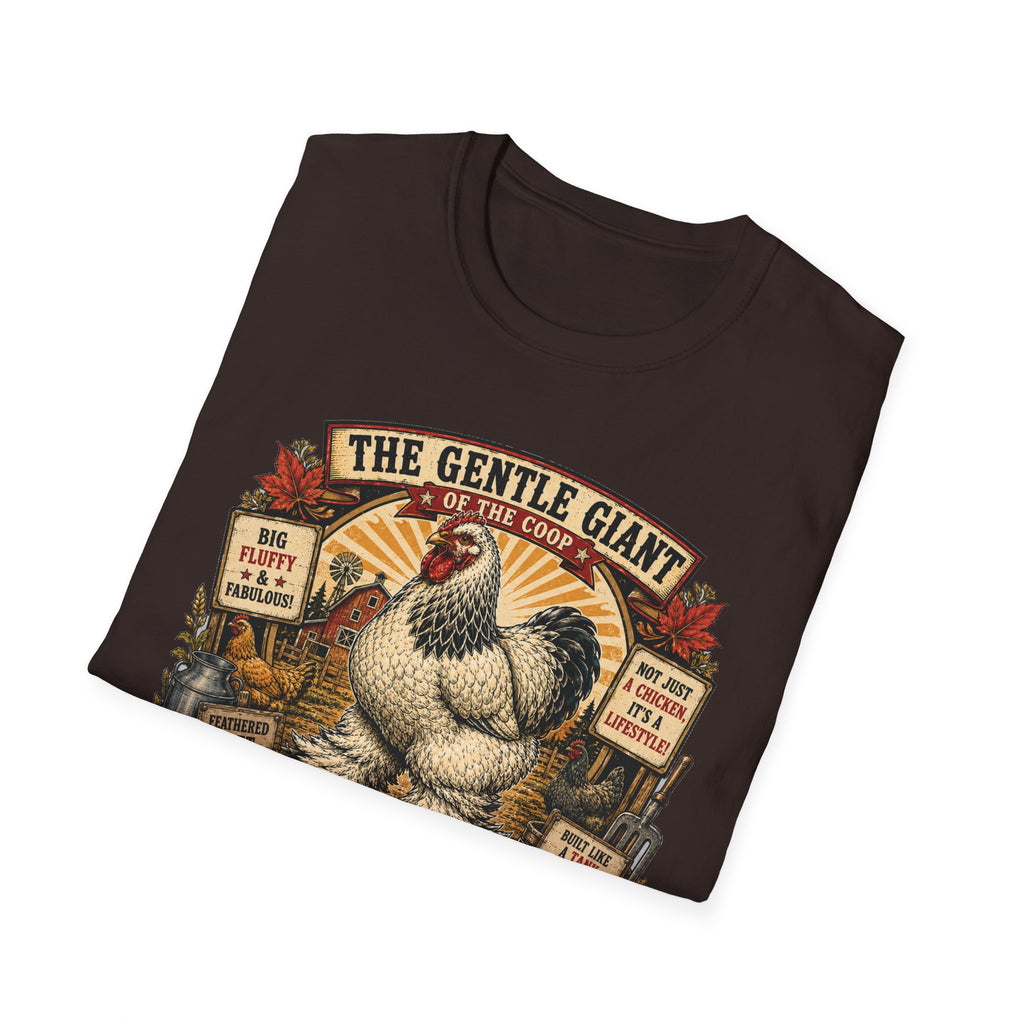 The Gentle Giant of the Coop Brahma T-Shirt — Big Fluffy Farmhouse Tee