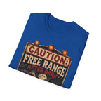 Zombie Chicken Crossing at Night T-Shirt — Spooky Halloween Poultry Tee