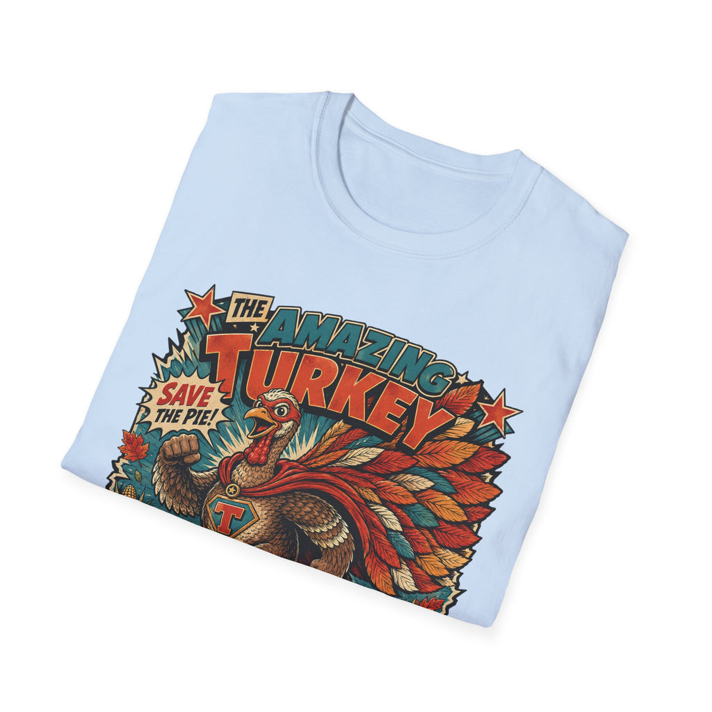 The Amazing Turkey Defender Tee — Save the Pie!