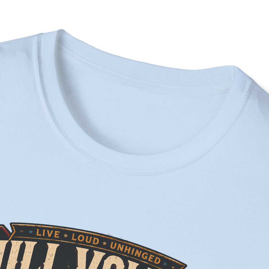 Full Volume Since Sunrise Guinea Fowl T-Shirt — Rock Concert Poultry Poster Tee