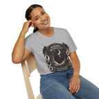 Master of Midnight Feathers Ayam Cemani T-Shirt — Gothic Rooster Graphic Tee