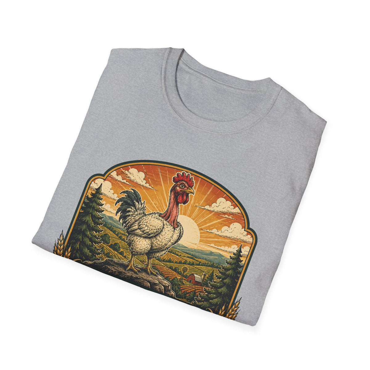Bare Neck National Park Emblem T-Shirt — Naturally Ventilated Rooster Naked Neck Turken Tee