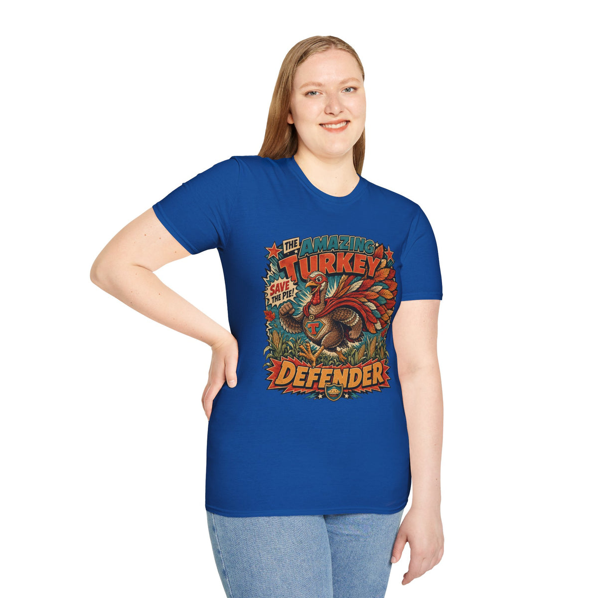 The Amazing Turkey Defender Tee — Save the Pie!