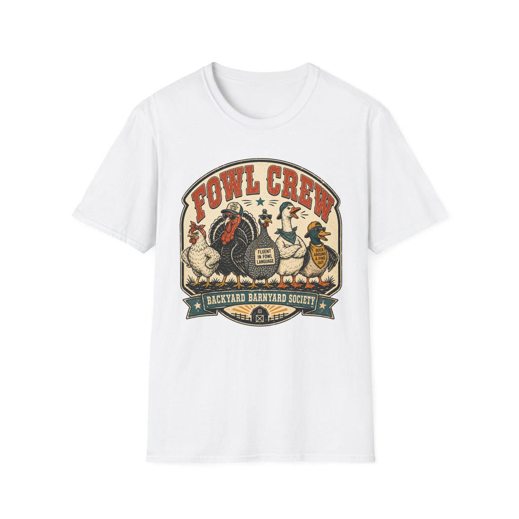 Fowl Crew Vintage Poultry T-Shirt – Funny Farm Animal Graphic Tee
