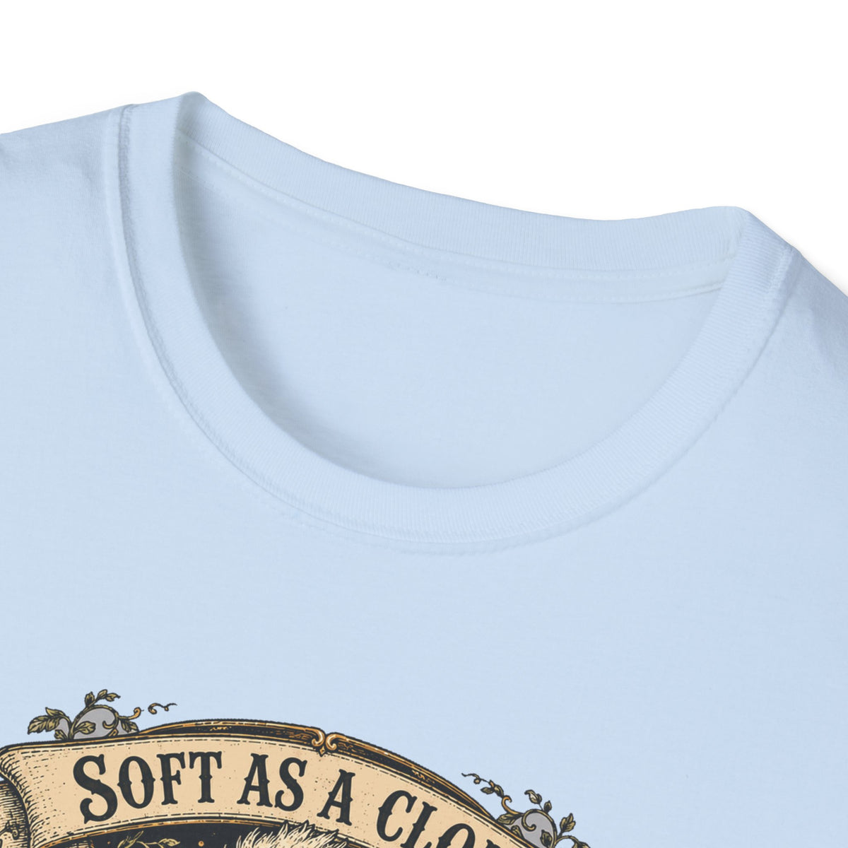 Soft as a Cloud Silkie T-Shirt — Floral Wreath Hen Tee